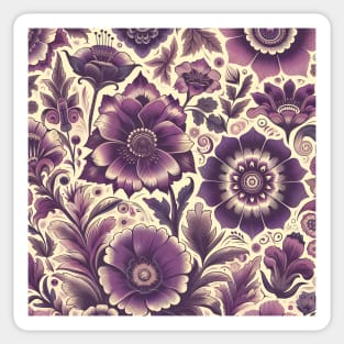 Purple Flowers Sticker